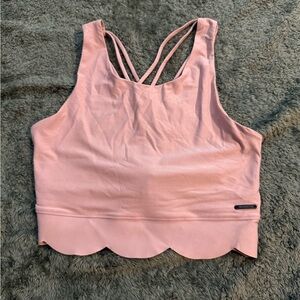 Mondetta Blush Pink Longline Sports Top